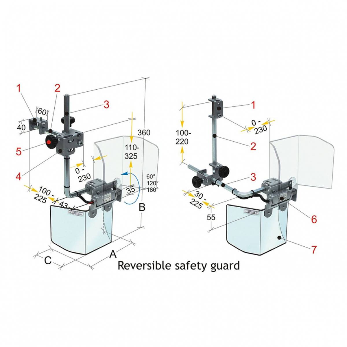 PFR 20 safety shield for small mill Tecno Pi  