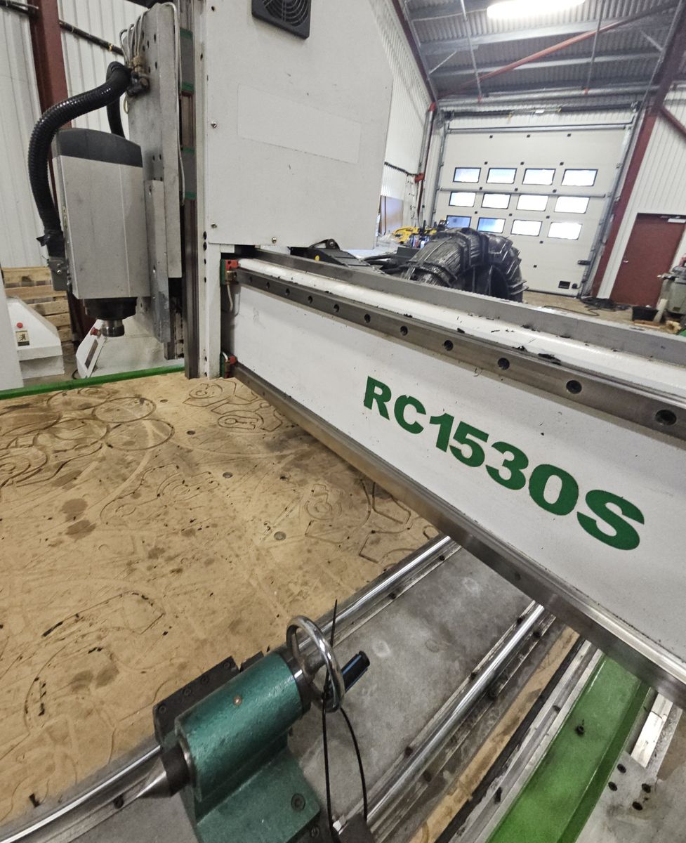 CNC-router RC1530S 2017 inkl. rundbord og vakuumpumpe RocTech